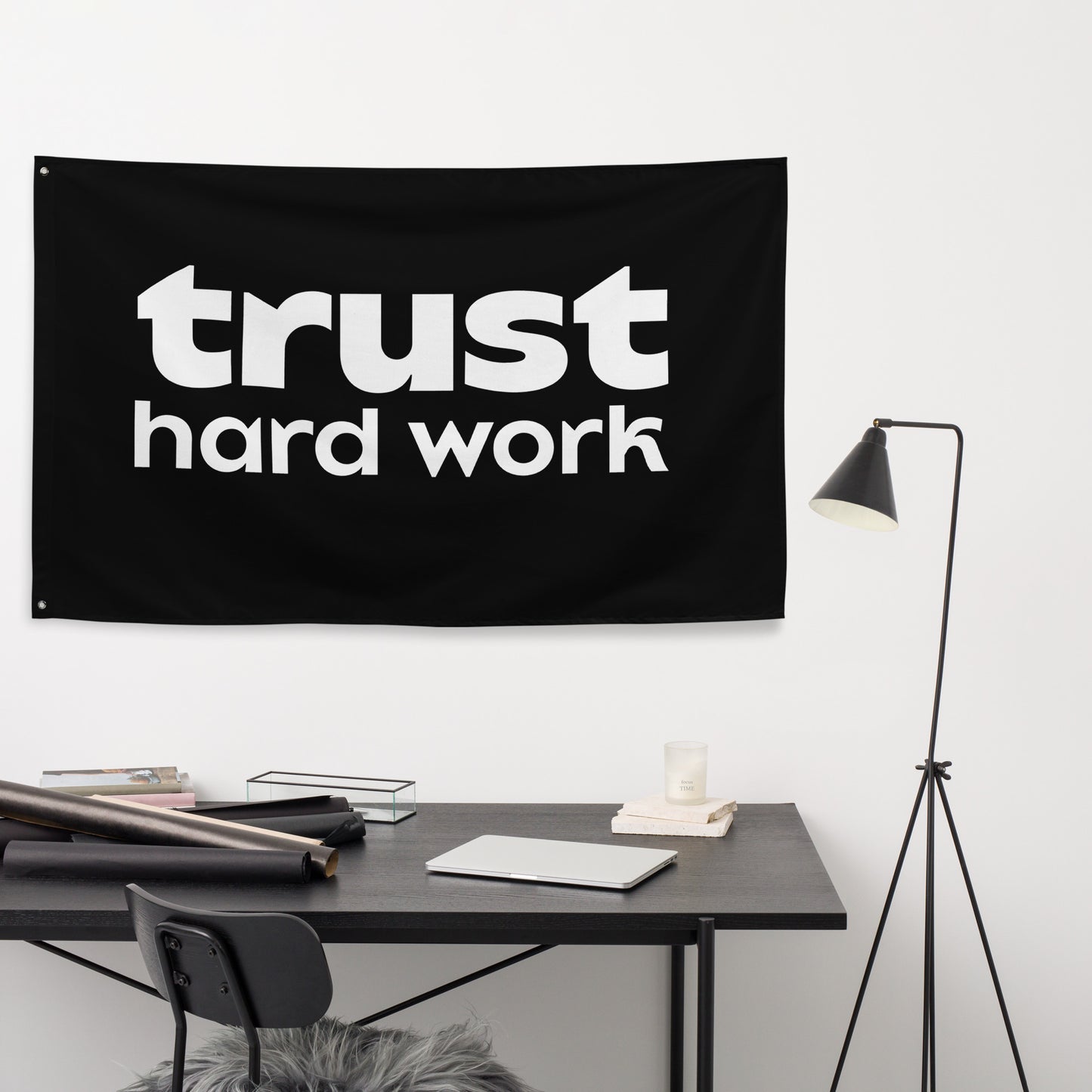 Trust Hard Work Flag