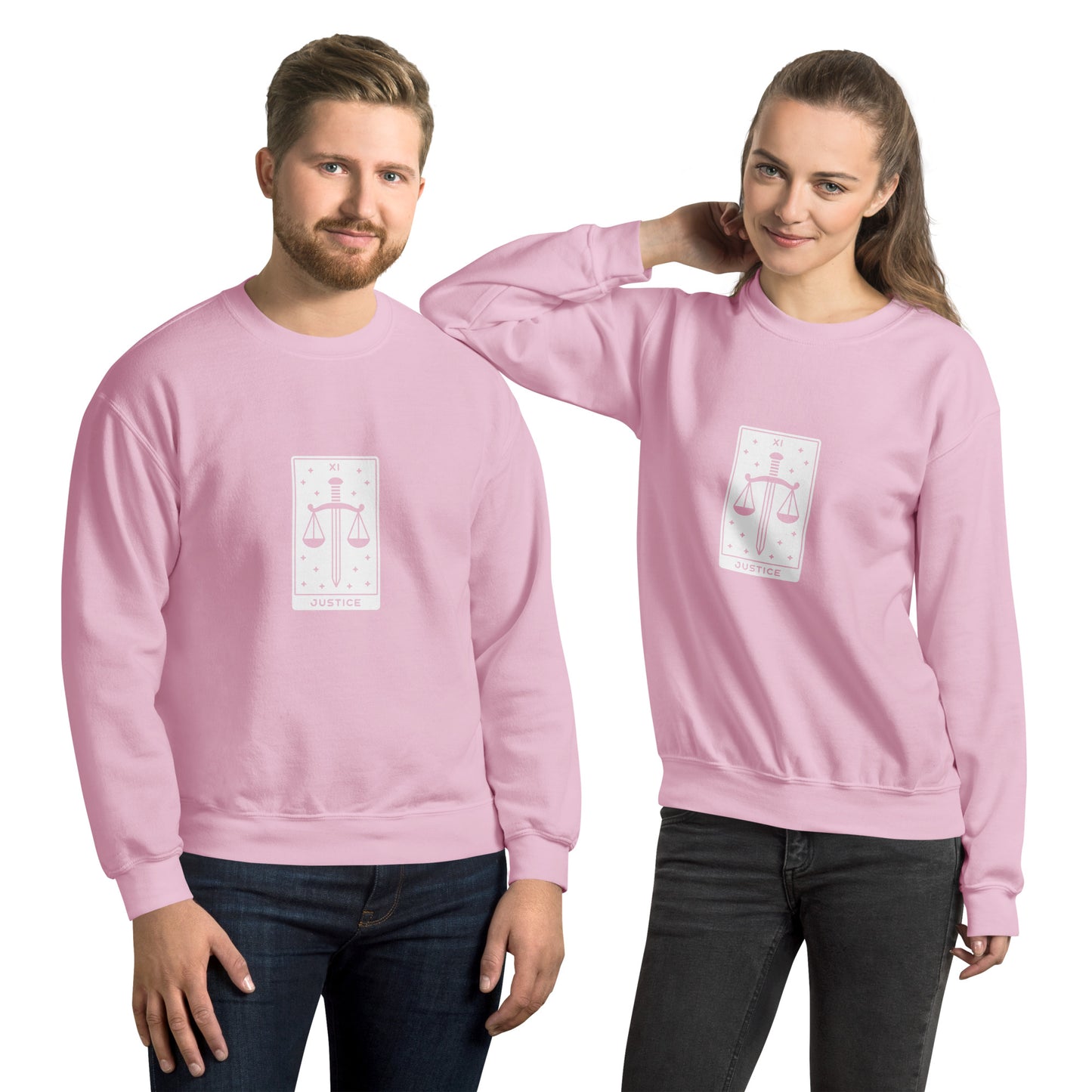 Tarot Card of Justice Unisex Sweatshirt